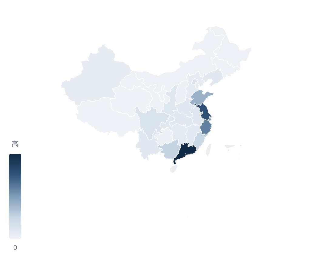 中国—东盟贸易地图